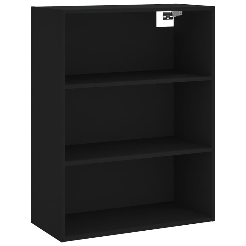 vidaXL Ντουλάπι Μαύρο 69,5x32,5x180 εκ. Επεξεργασμένο Ξύλο