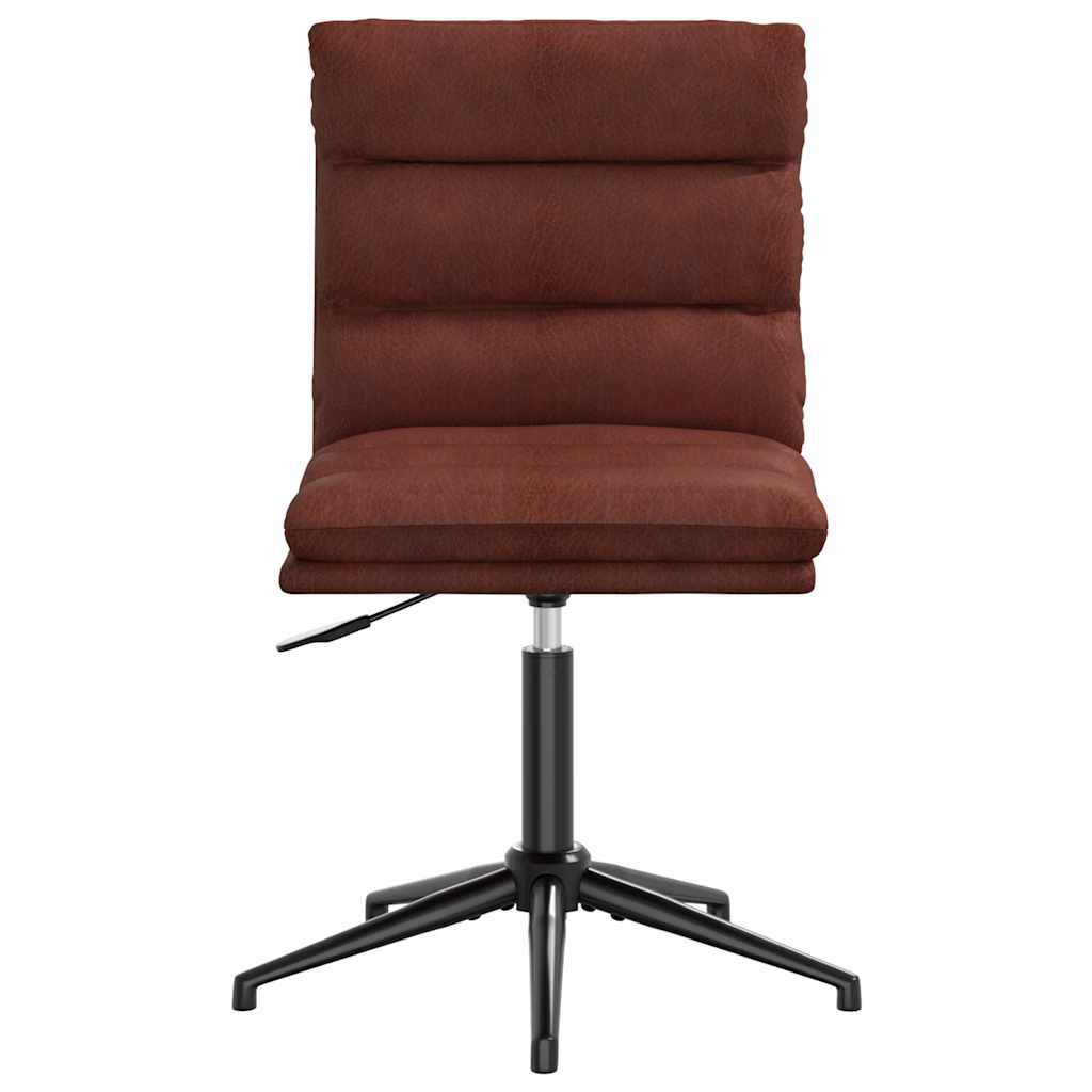 vidaXL Καρέκλα τραπεζαρίας Shiny Brown Faux Leather