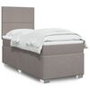 vidaXL &Kappa;&rho;&epsilon;&beta;ά&tau;&iota; Boxspring &mu;&epsilon; &Sigma;&tau;&rho;ώ&mu;&alpha; Taupe 80x200 &epsilon;&kappa;. &Upsilon;&phi;&alpha;&sigma;&mu;ά&tau;&iota;&nu;&omicron;