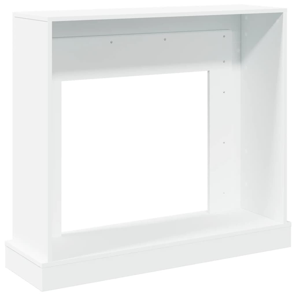 vidaXL Πλαίσιο Τζακιού Λευκό 100x30x87,5 εκ. από Επεξ. Ξύλο