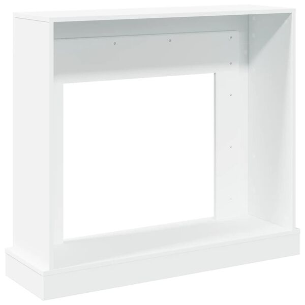 vidaXL Πλαίσιο Τζακιού Λευκό 100x30x87,5 εκ. από Επεξ. Ξύλο