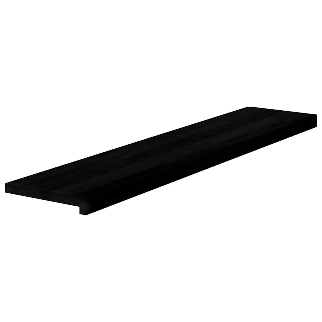 vidaXL Πατάκια Σκάλας 8 τεμ. Σκούρο Καφέ 120x30x2 cm Ξύλο Δρυός