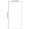vidaXL Χαλάκι Εξώπορτας Άλλο Μαύρο 120 x 250 cm Πολυαμίδιο και PVC