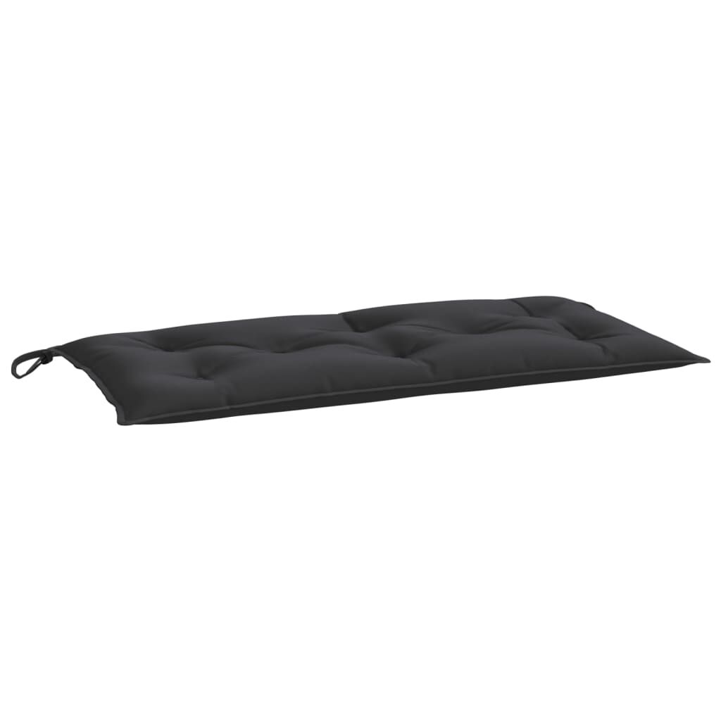 vidaXL Μαξιλάρι Πάγκου Κήπου Μαύρο 110x50x7 εκ. Ύφασμα Oxford