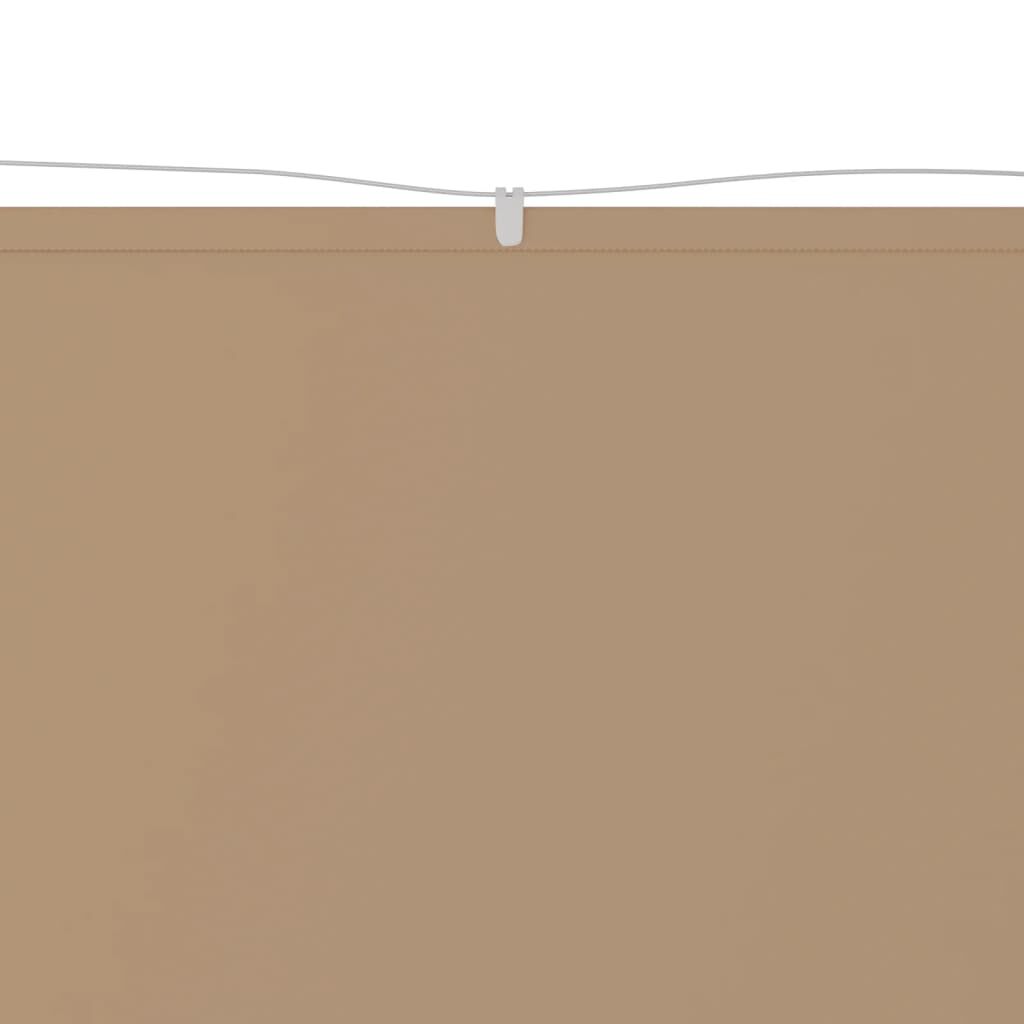 vidaXL Τέντα Κάθετη Taupe 140 x 420 εκ. από Ύφασμα Oxford