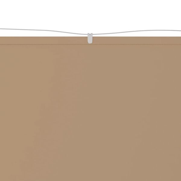 vidaXL Τέντα Κάθετη Taupe 140 x 420 εκ. από Ύφασμα Oxford