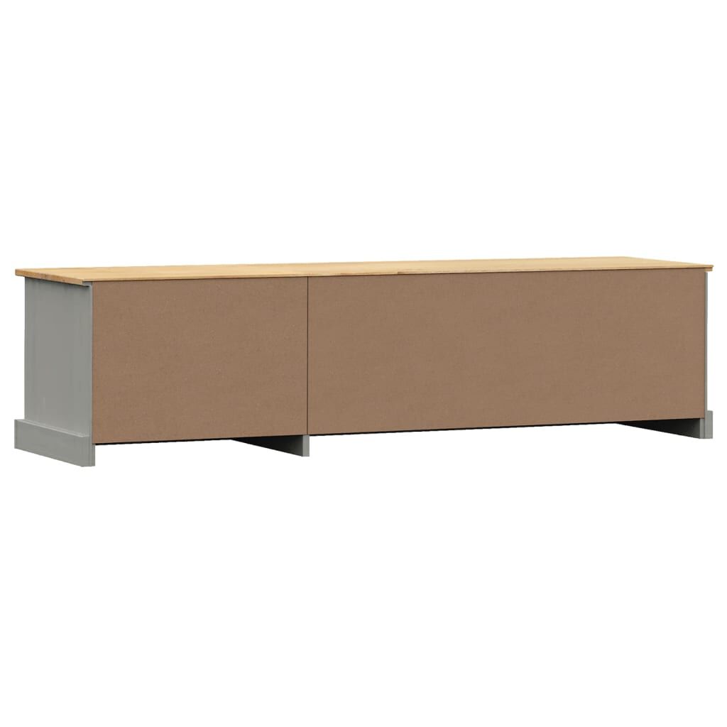 vidaXL Έπιπλο Τηλεόρασης VIGO Γκρι 156 x 40 x 40 εκ. Μασίφ Ξύλο Πεύκου
