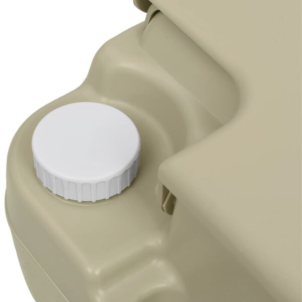 vidaXL Σετ Φορητή Τουαλέτα Κάμπινγκ 10+10L & Νιπτήρας με Βάση Γκρι 20L
