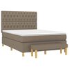 vidaXL &Kappa;&rho;&epsilon;&beta;ά&tau;&iota; Boxspring &mu;&epsilon; &Sigma;&tau;&rho;ώ&mu;&alpha; Taupe 140x200 &epsilon;&kappa;. &Upsilon;&phi;&alpha;&sigma;&mu;ά&tau;&iota;&nu;&omicron;