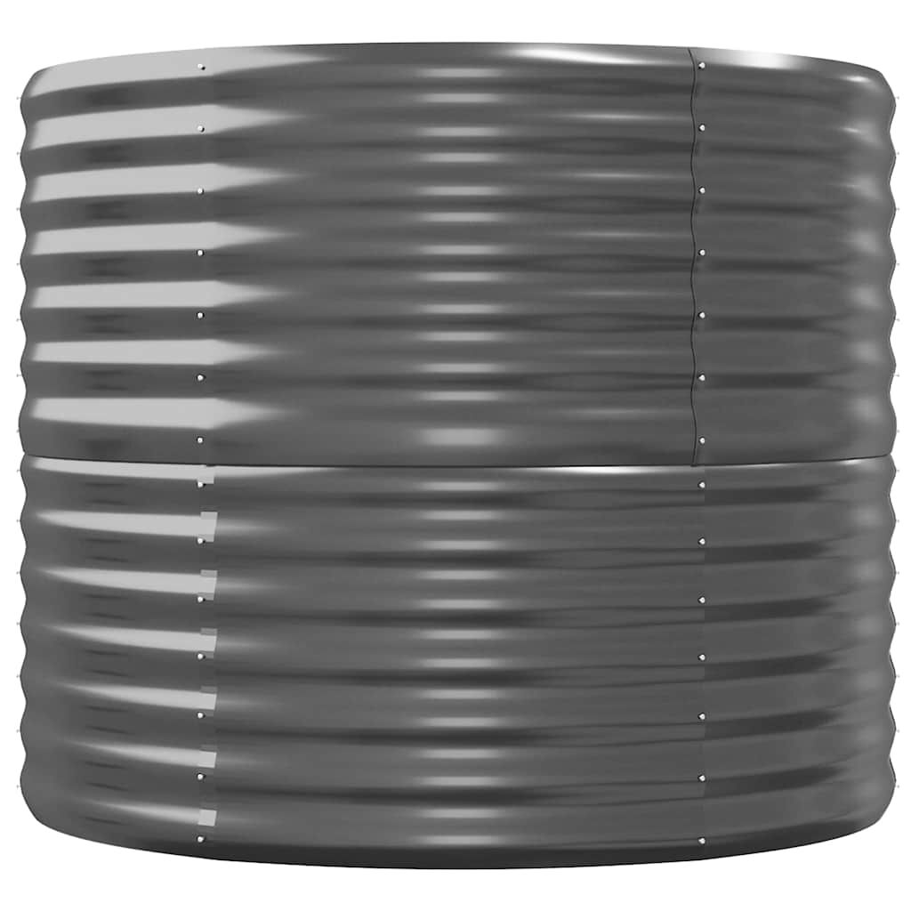 vidaXL Ζαρντινιέρα Ανθρακί 440x80x68 εκ Γαλβανισμένος χάλυβας