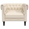 vidaXL Πολυθρόνα Chesterfield Λινό