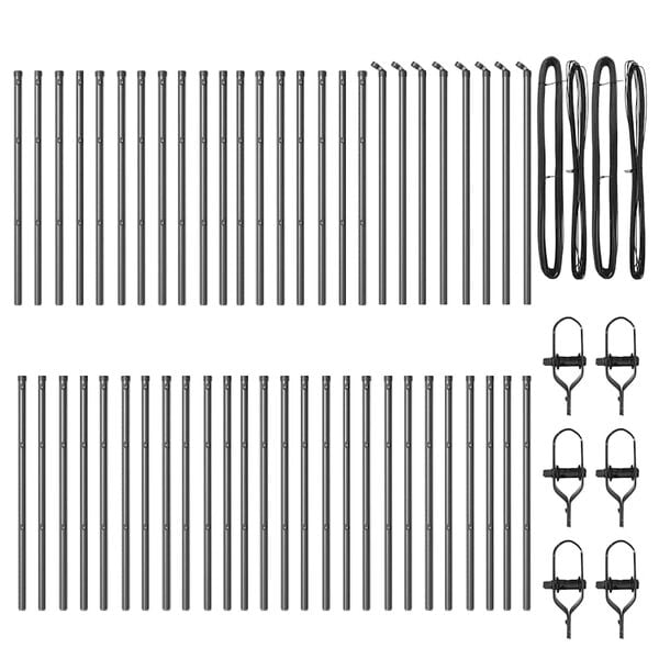 vidaXL &Sigma;&tau;ύ&lambda;&omicron;&sigmaf; &Pi;&epsilon;&rho;&iota;&phi;&rho;ά&xi;&epsilon;&omega;&nu; Ά&lambda;&lambda;&omicron; 52 pcs &Gamma;&kappa;&rho;&iota; 3,2 x 3,2 x 120 &epsilon;&kappa; &Alpha;&tau;&sigma;ά&lambda;&iota;
