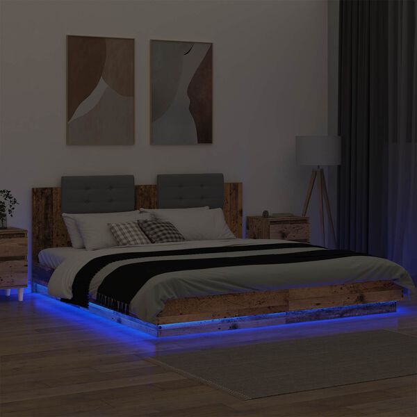 vidaXL &Kappa;&rho;&epsilon;&beta;ά&tau;&iota; &mu;&epsilon; &Kappa;&epsilon;&phi;&alpha;&lambda;ά&rho;&iota; &Pi;&alpha;&lambda;&iota;ό &Xi;ύ&lambda;&omicron; 200 x 200 cm &Epsilon;&pi;&epsilon;&xi;&epsilon;&rho;&gamma;&alpha;&sigma;&mu;έ&nu;&omicron; &xi;ύ&lambda;&omicron;