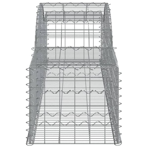 vidaXL Συρματοκιβώτια Τοξωτά 3 τεμ. 300x50x40/60 εκ. Γαλβαν. Ατσάλι