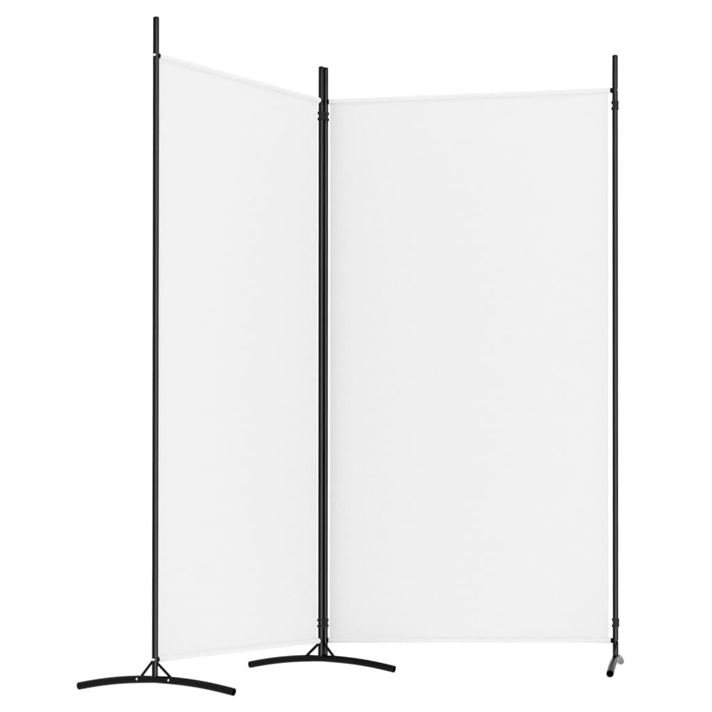 vidaXL Διαχωριστικό Δωματίου με 2 Πάνελ Λευκό 175 x 180 εκ. από Ύφασμα