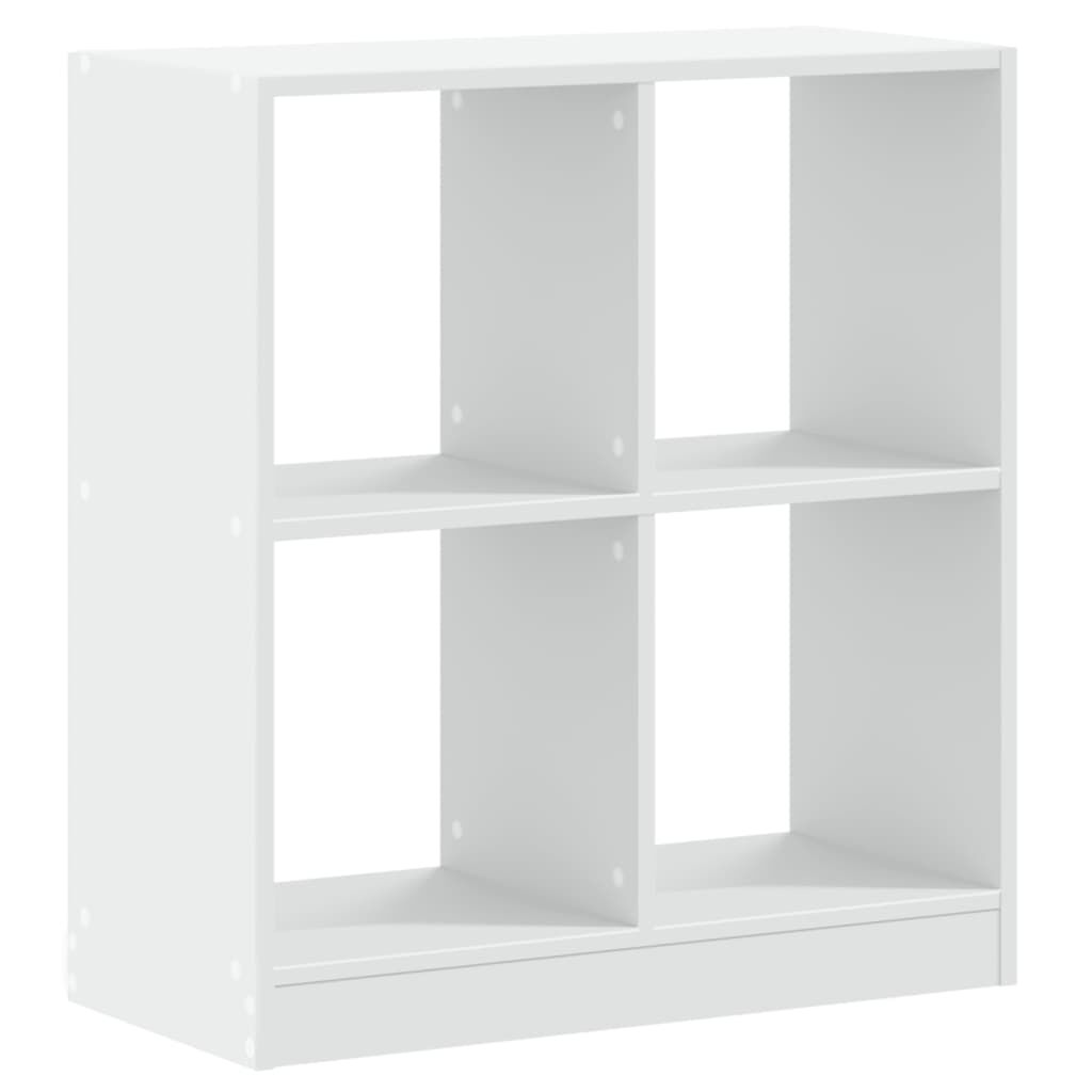 vidaXL Βιβλιοθήκη Λευκή 68,5x32x75 εκ. από Επεξεργασμένο Ξύλο