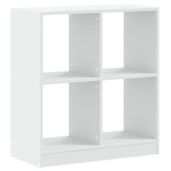 vidaXL Βιβλιοθήκη Λευκή 68,5x32x75 εκ. από Επεξεργασμένο Ξύλο