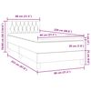 vidaXL &Kappa;&rho;&epsilon;&beta;ά&tau;&iota; Boxspring &mu;&epsilon; &Sigma;&tau;&rho;ώ&mu;&alpha; & LED &Sigma;&kappa;&omicron;ύ&rho;&omicron; &Mu;&pi;&lambda;&epsilon; 80x220 &epsilon;&kappa;. &Beta;&epsilon;&lambda;&omicron;ύ&delta;&iota;&nu;&omicron;