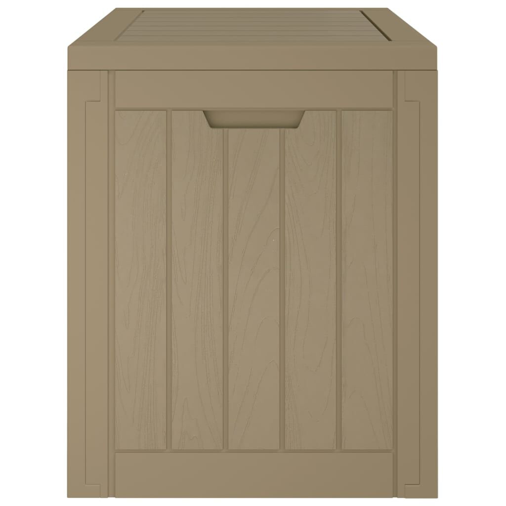 vidaXL Μπαούλο Αποθήκευσης Κήπου Γκρι 55,5x43x53 εκ. Πολυπροπυλένιο