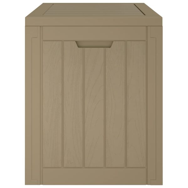 vidaXL Μπαούλο Αποθήκευσης Κήπου Γκρι 55,5x43x53 εκ. Πολυπροπυλένιο
