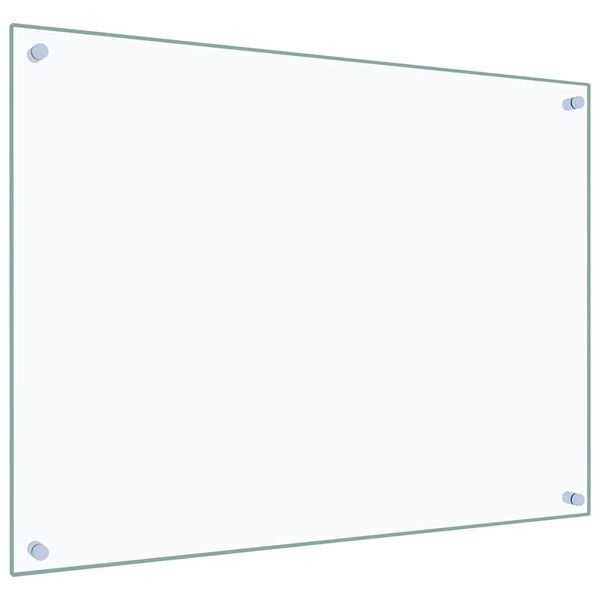 vidaXL Πλάτη Κουζίνας Διαφανής 80 x 60 εκ. από Ψημένο Γυαλί