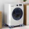 vidaXL Βάση πλυντηρίου ρούχων Γκρι 66 x 66 x 12 εκ Μέταλλο