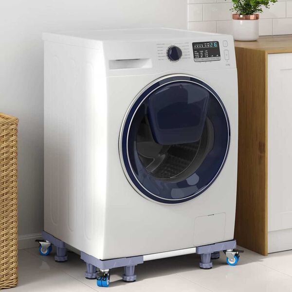 vidaXL Βάση πλυντηρίου ρούχων Γκρι 66 x 66 x 12 εκ Μέταλλο
