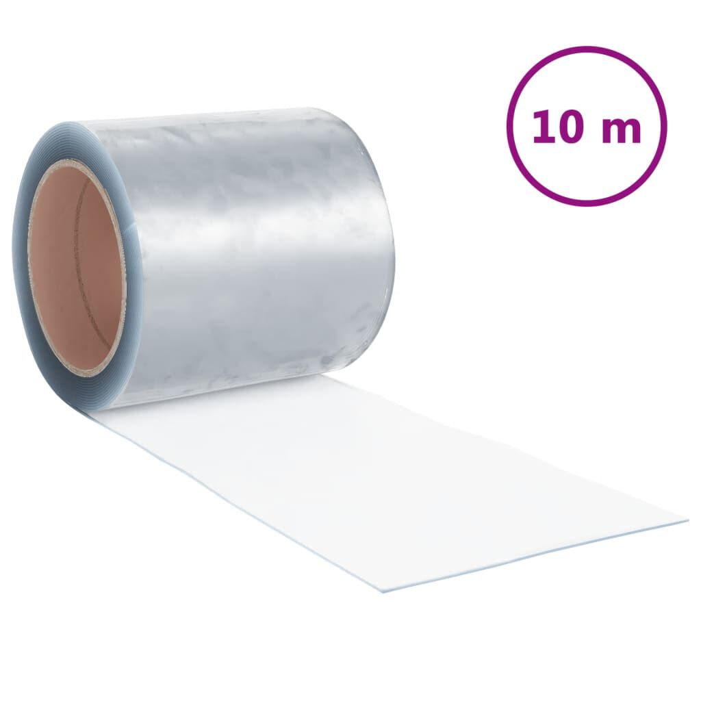 vidaXL Λωριδοκουρτίνα Διαφανής 10 μ. 200 χιλ.x1,6 χιλ. από PVC