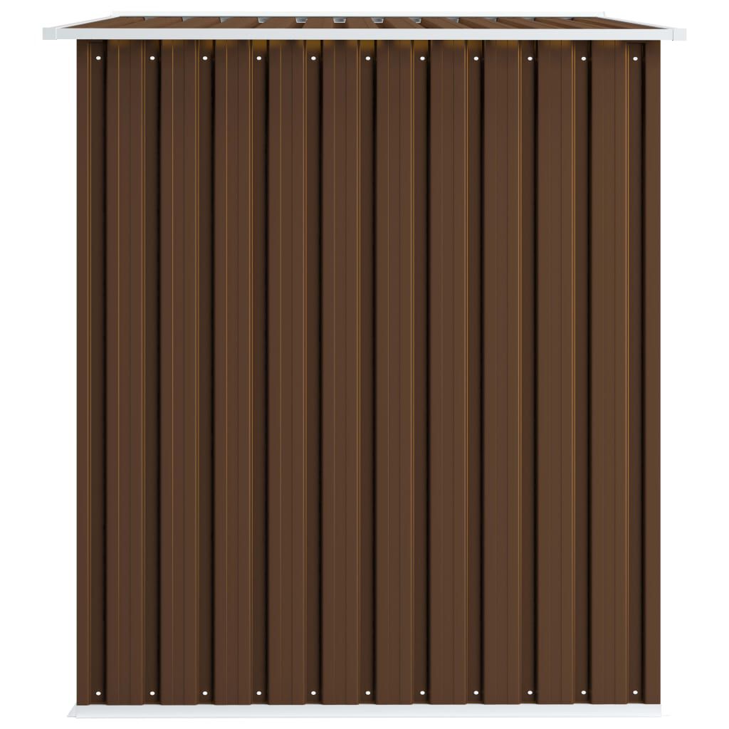 vidaXL Αποθήκη Κήπου Καφέ 257 x 205 x 178 εκ. Ατσάλινη