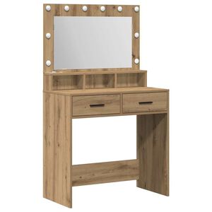 vidaXL &Tau;&rho;&alpha;&pi;έ&zeta;&iota; &pi;&epsilon;&rho;&iota;&pi;&omicron;ί&eta;&sigma;&eta;&sigmaf; &mu;&epsilon; &sigma;&upsilon;&rho;&tau;ά&rho;&iota; Artisan Oak 79 x 41 x 135 &epsilon;&kappa;.