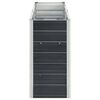 vidaXL Ζαρντινιέρα Υπερυψωμένη Ανθρακί 240x40x77 εκ. Γαλβαν. Χάλυβας