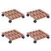 vidaXL &Beta;ά&sigma;&epsilon;&iota;&sigmaf; &gamma;&iota;&alpha; &Gamma;&lambda;ά&sigma;&tau;&rho;&epsilon;&sigmaf; &mu;&epsilon; &Rho;ό&delta;&epsilon;&sigmaf; 4 &tau;&epsilon;&mu;. &Kappa;&alpha;&phi;έ 30x30x7,5 &epsilon;&kappa;. &alpha;&pi;ό WPC