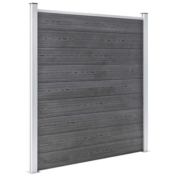 vidaXL Πάνελ Περίφραξης Γκρι 1391 x 186 εκ. από WPC