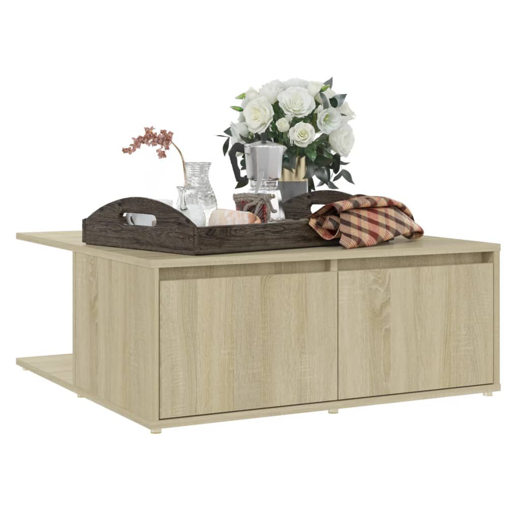 vidaXL Τραπεζάκι Σαλονιού Sonoma Δρυς 80 x 80 x 31 εκ. από Επεξ. Ξύλο