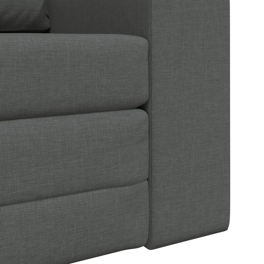 vidaXL Καναπές Κρεβάτι 2 σε 1 Σκούρος Γκρι 98x71x83 εκ. Ύφασμα