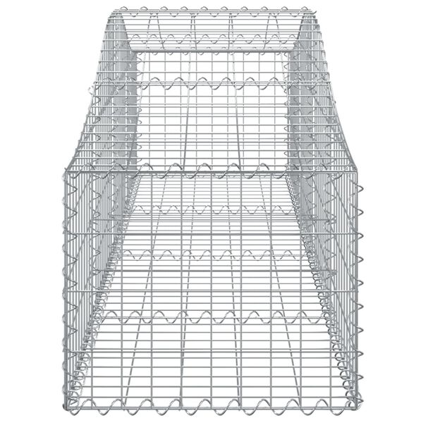 vidaXL Συρματοκιβώτια Τοξωτά 18 τεμ. 200x50x40/60 εκ. Γαλβαν. Ατσάλι