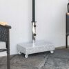vidaXL Βάση Ομπρέλας Ανοιχτό Γκρι 45 x 25 x 8,3 εκ. από Γρανίτη