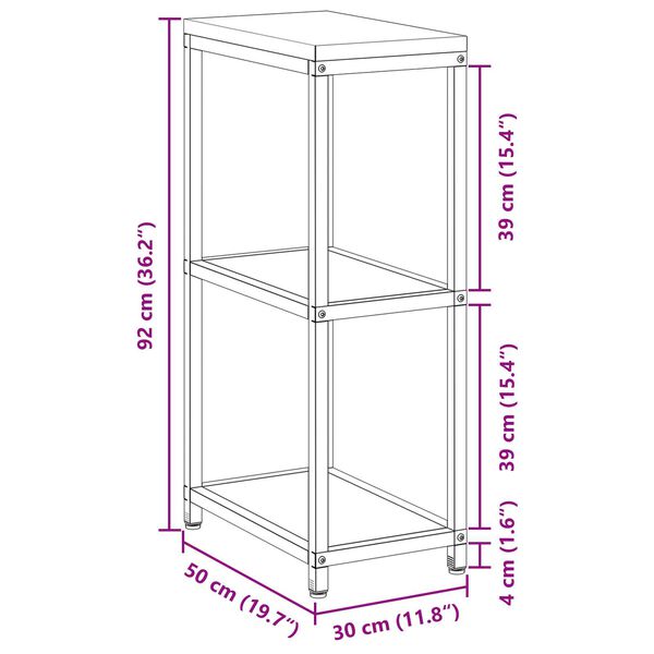 vidaXL Ράφι Αποθήκευσης Κουζίνας Ελαιόχρωμο 60 x 50 x 92 εκ. Ατσάλι