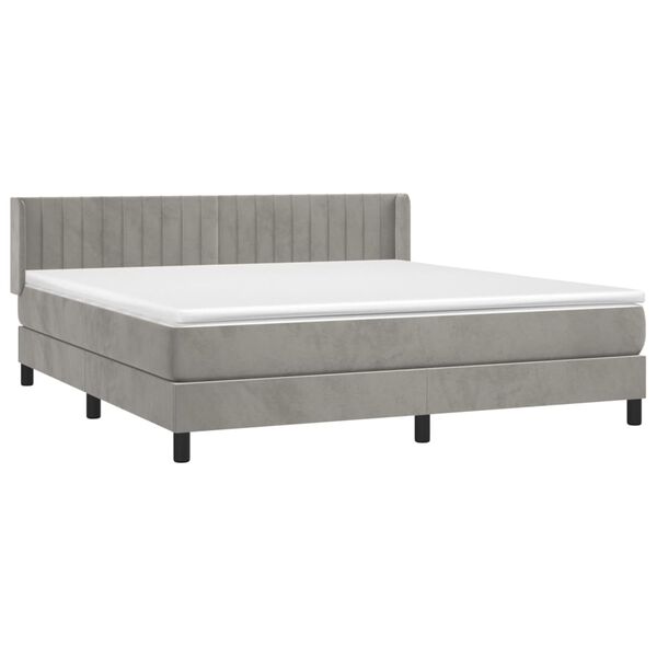 vidaXL &Kappa;&rho;&epsilon;&beta;ά&tau;&iota; Boxspring &mu;&epsilon; &Sigma;&tau;&rho;ώ&mu;&alpha; &Alpha;&nu;&omicron;&iota;&chi;&tau;ό &Gamma;&kappa;&rho;&iota; 160x200 &epsilon;&kappa;. &Beta;&epsilon;&lambda;&omicron;ύ&delta;&iota;&nu;&omicron;