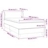 vidaXL &Kappa;&rho;&epsilon;&beta;ά&tau;&iota; Boxspring &mu;&epsilon; &Sigma;&tau;&rho;ώ&mu;&alpha; &Sigma;&kappa;&omicron;ύ&rho;&omicron; &Pi;&rho;ά&sigma;&iota;&nu;&omicron; 80x200 &epsilon;&kappa;. &Beta;&epsilon;&lambda;&omicron;ύ&delta;&iota;&nu;&omicron;