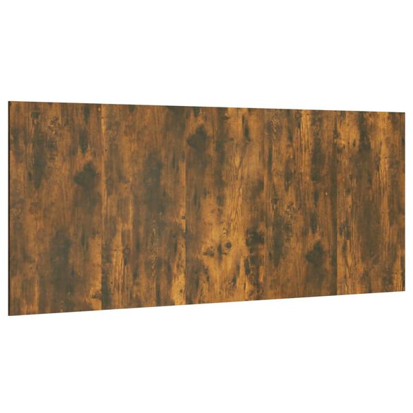 vidaXL Κεφαλάρι Κρεβατιού Καπνιστή Δρυς 200x1,5x80 εκ. Επεξεργασ. Ξύλο