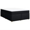vidaXL &Kappa;&rho;&epsilon;&beta;ά&tau;&iota; Boxspring &mu;&epsilon; &Sigma;&tau;&rho;ώ&mu;&alpha; &Mu;&alpha;ύ&rho;&omicron; 140x190 &epsilon;&kappa;. &Upsilon;&phi;&alpha;&sigma;&mu;ά&tau;&iota;&nu;&omicron;