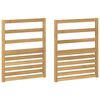 vidaXL &Mu;&omicron;&nu;ά&delta;&alpha; &mu;&pi;&rho;ά&tau;&sigma;&omega;&nu; 2 pcs &Lambda;&epsilon;&upsilon;&kappa;ό 59 x 4 x 73 &epsilon;&kappa; &Sigma;&tau;&epsilon;&rho;&epsilon;ό &Xi;ύ&lambda;&omicron; &Alpha;&kappa;&alpha;&kappa;ί&alpha;&sigmaf;