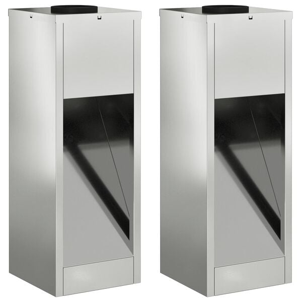 vidaXL Φωτιστικό Ηλιακής Ενέργειας LED Διαδρομής 2 pcs Γαλβανισμένο