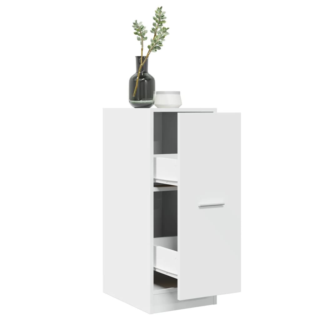 vidaXL Συρταριέρα Γενικής Χρήσης Λευκή 30x41x77,5 εκ. Επεξ. Ξύλο