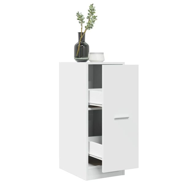 vidaXL Συρταριέρα Γενικής Χρήσης Λευκή 30x41x77,5 εκ. Επεξ. Ξύλο