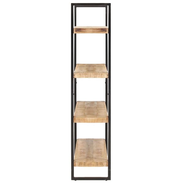 vidaXL Βιβλιοθήκη με 4 Επίπεδα 160x40x180 εκ. Ακατέργαστο Ξύλο Μάνγκο