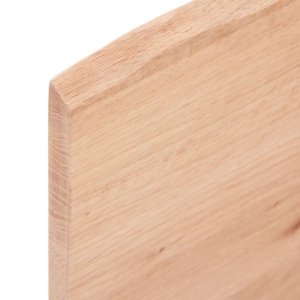 vidaXL Επιφάνεια Τραπεζιού Αν. Καφέ 60x50x2 εκ. Επεξ. Μασίφ Ξύλο Δρυός