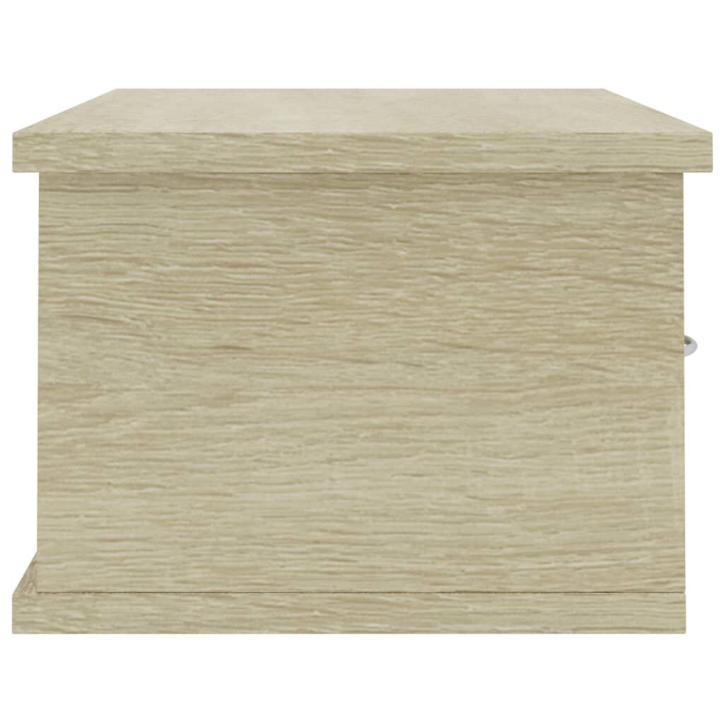 vidaXL Ράφι Τοίχου με Συρτάρια Sonoma Δρυς 60x26x18,5 εκ. Επεξ. Ξύλο