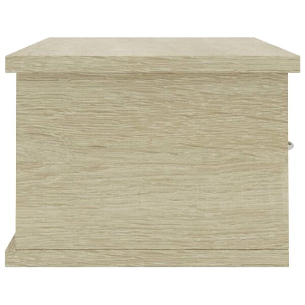 vidaXL Ράφι Τοίχου με Συρτάρια Sonoma Δρυς 60x26x18,5 εκ. Επεξ. Ξύλο